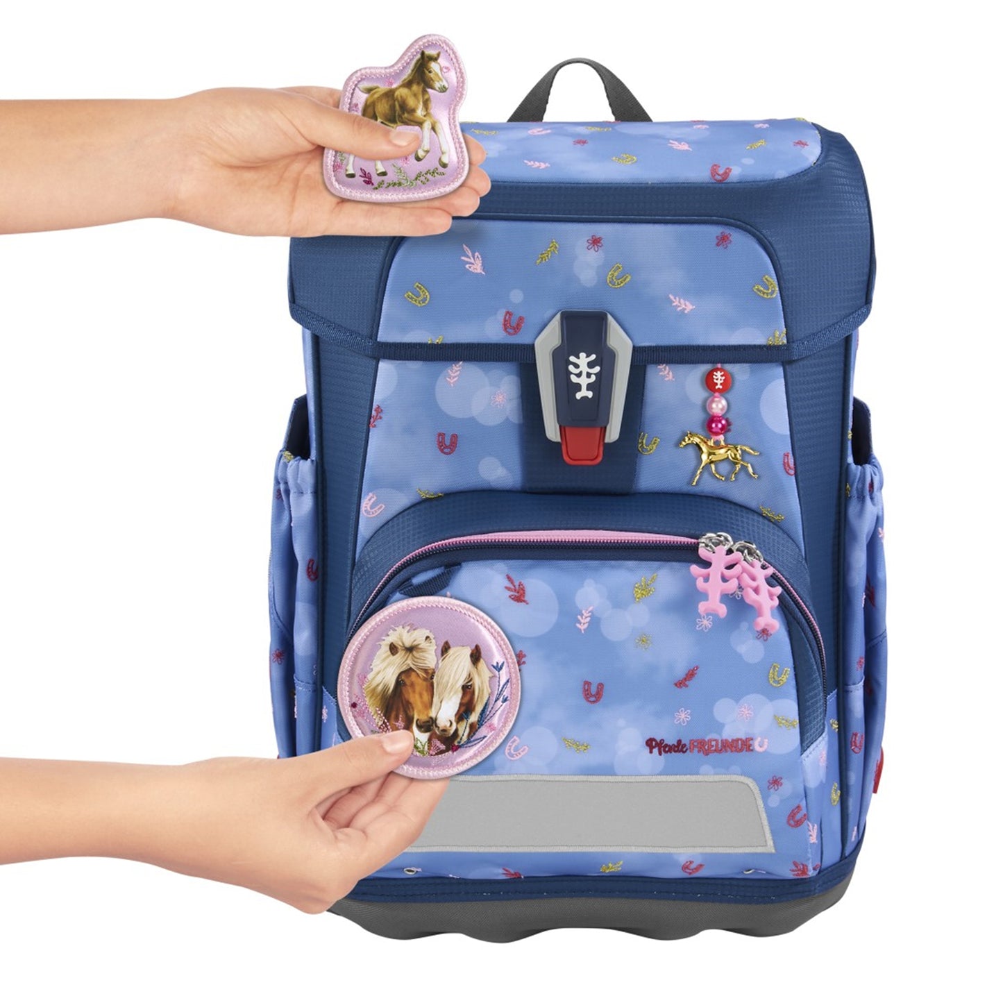 Schulranzen-Set CLOUD Spiegelfreund Horse Friends 5-teilig