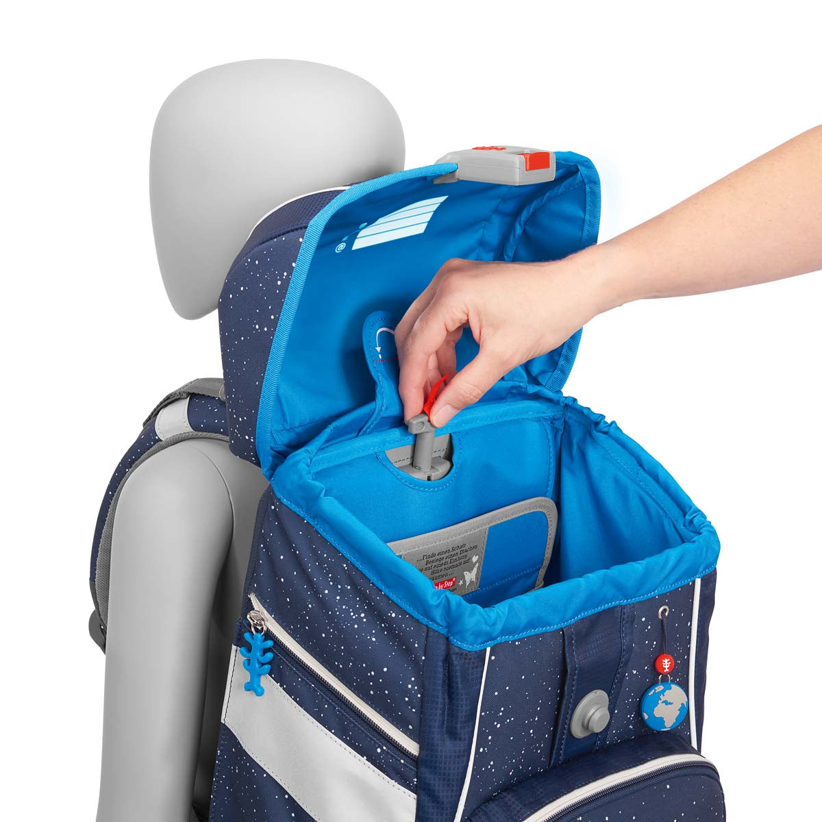 Schulranzen-Set 2IN1 PLUS Sky Rocket Rico 7-teilig