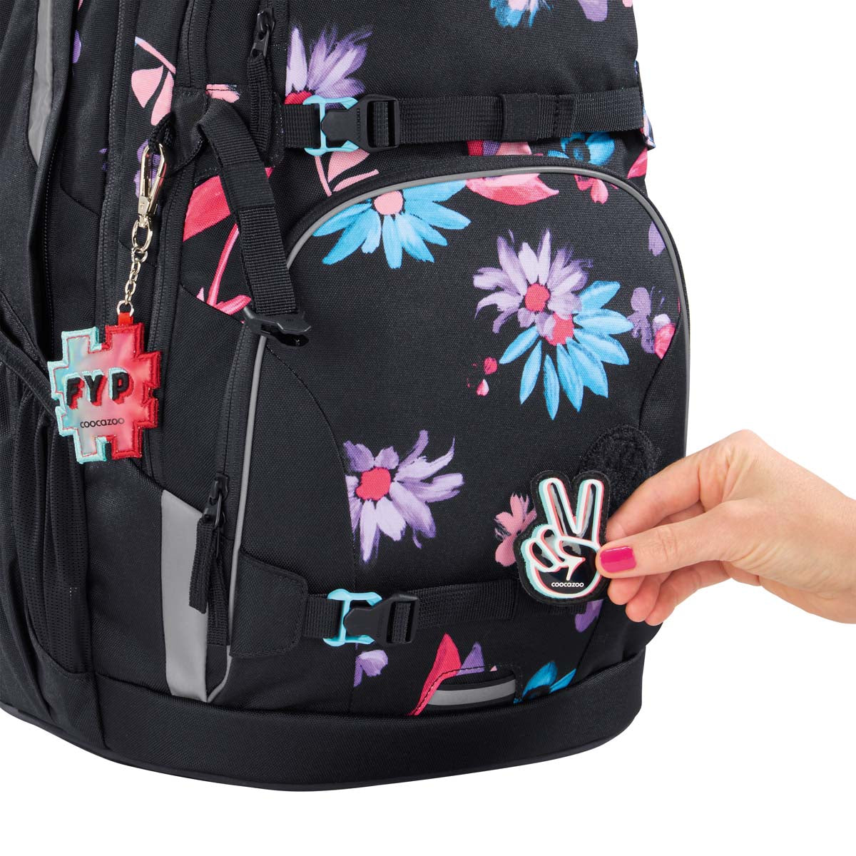 Schulrucksack PORTER Floral Artnight 2-teilig