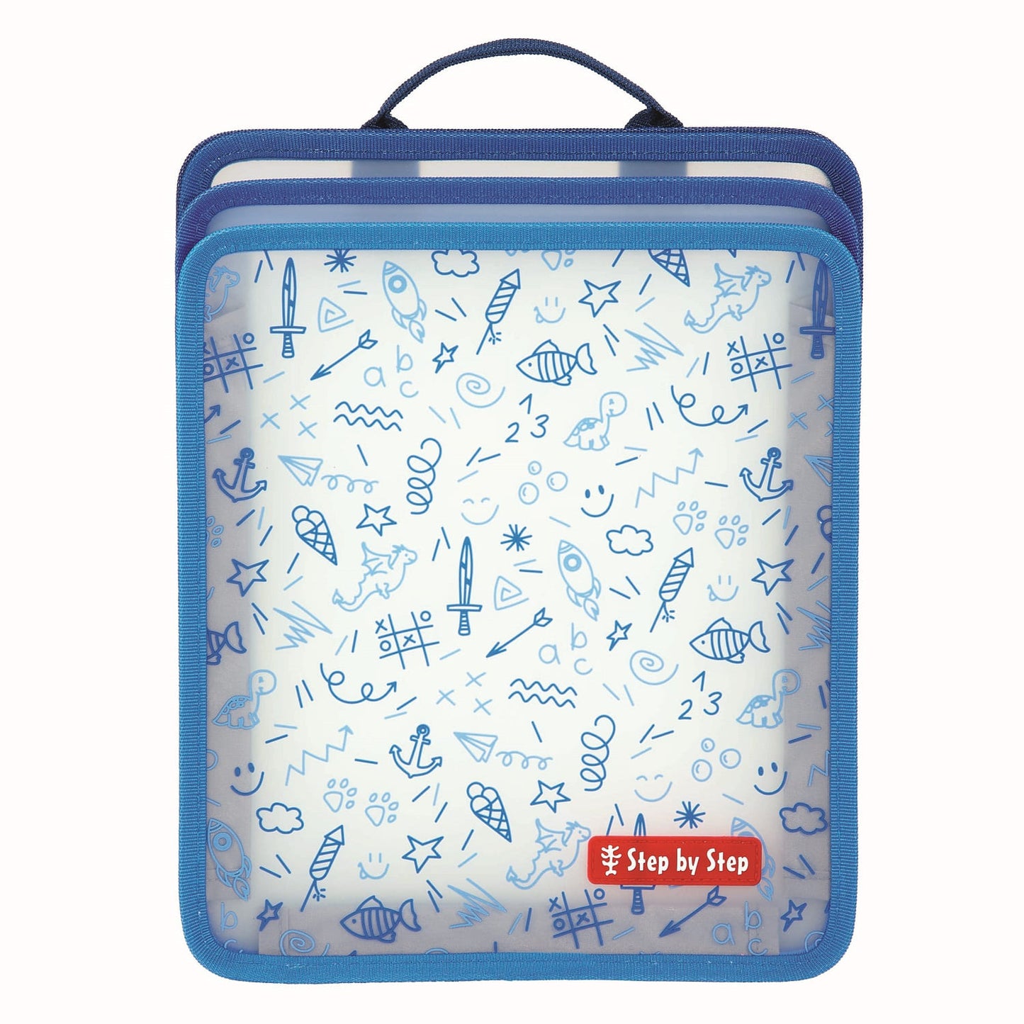 Faltbare Heftbox Blau Organizer