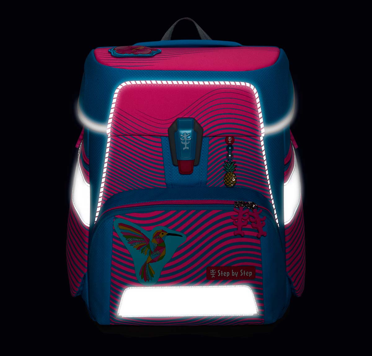 Schulranzen-Set SPACE NEON Kolibri Kaja 5-teilig