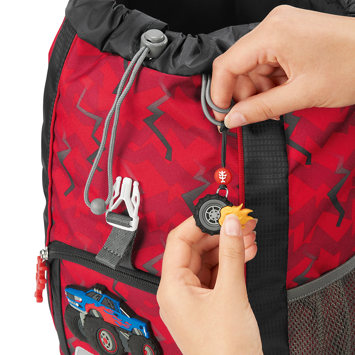 Kinderrucksack, KID Monster Truck Rocky 3-teilig, 13 l