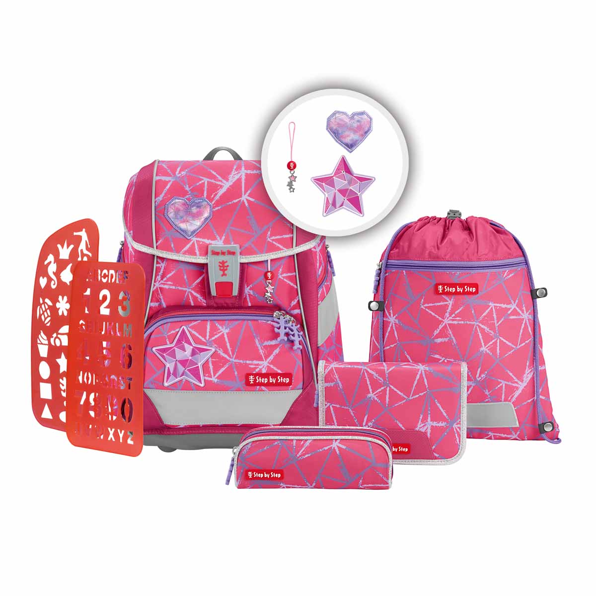 Schulranzen-Set 2IN1 PLUS Star Stella 6-teilig