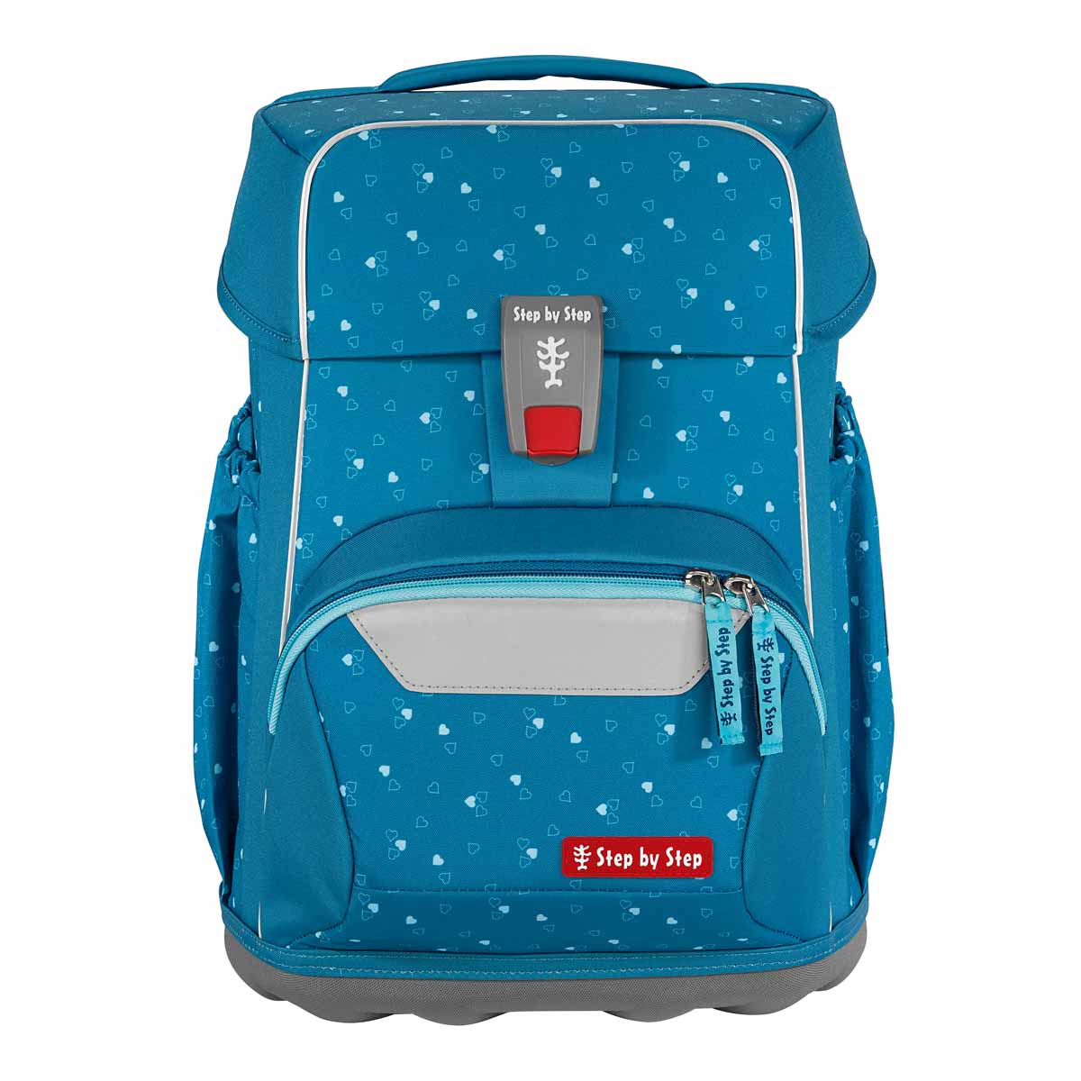 Schulranzen-Set BASIS Blue Hearts 4-teilig