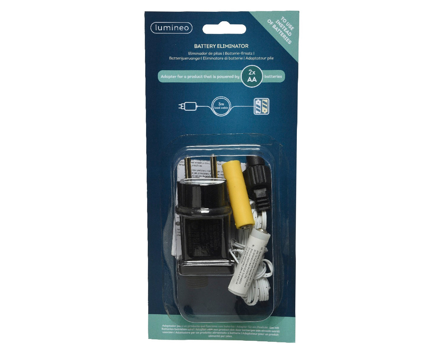 Batterie-Ersatz 2 x AA, Batterie Eliminator