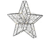 Metall-Stern schwarz 30 LED, 30 x 29 cm, warm weiß, batteriebetrieben
