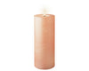 LED Wachskerze Hell Rose 19 x 7 cm, batteriebetrieben