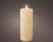 LED Wachskerze Creme 19 x 7 cm, batteriebetrieben
