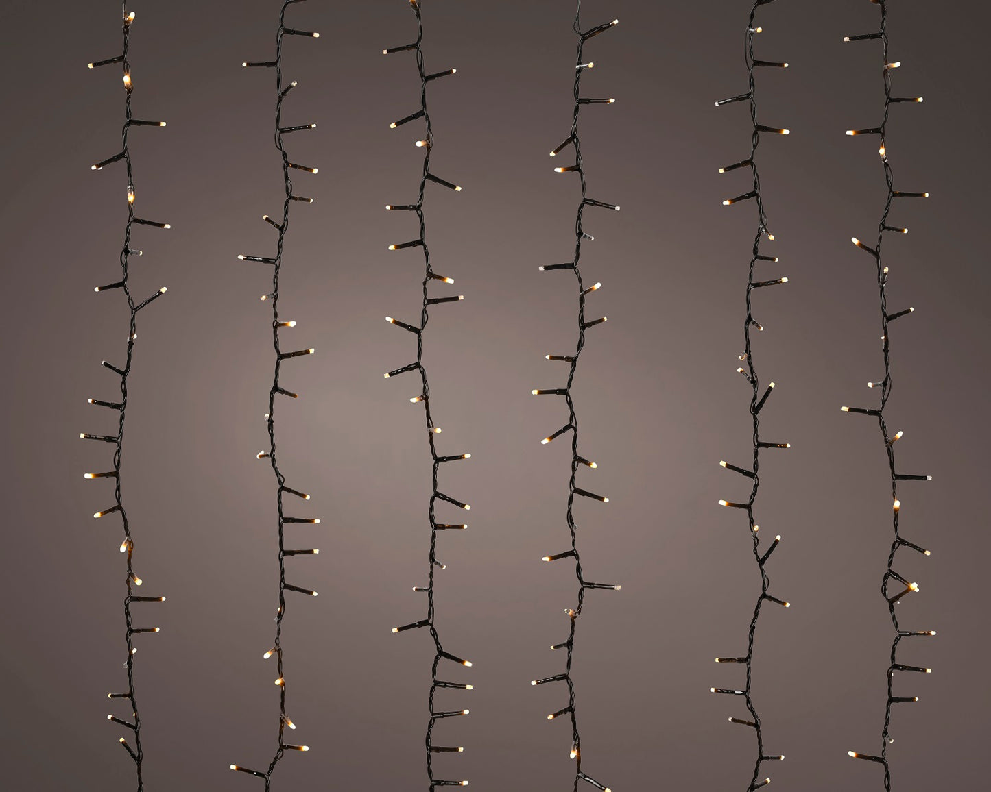 Baum Kaskadenbeleuchtung, Cluster Twinkle 480 LED 6 LED-Stränge, Soft Gold