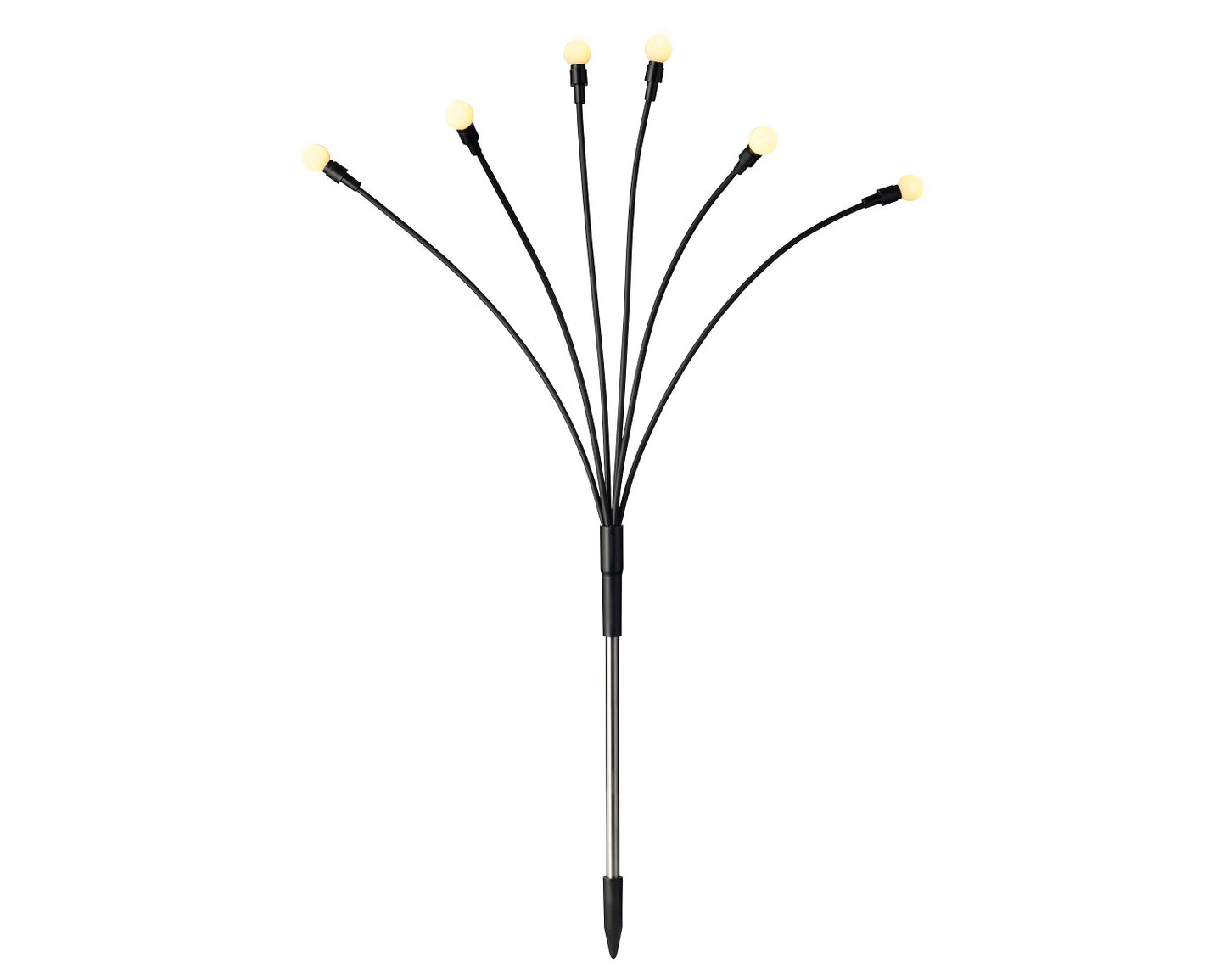 LED Stabbeleuchtung 6 Lampen, warm weiß