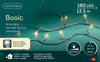 Lichterkette BASIC 180 LED 13,5 m warm weiß, transparentes Kabel