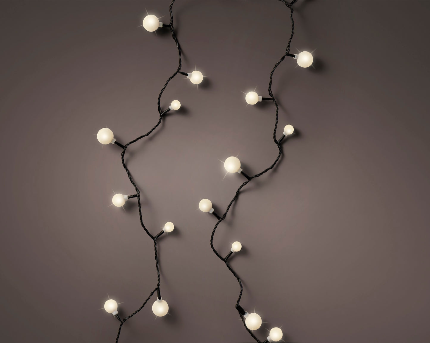 Lichterkette CHERRY 120 LED 9 m warm weiß, schwarzes Kabel