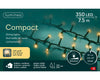 Lichterkette COMPACT 350 LED 7,5 m, Soft Gold, grünes Kabel
