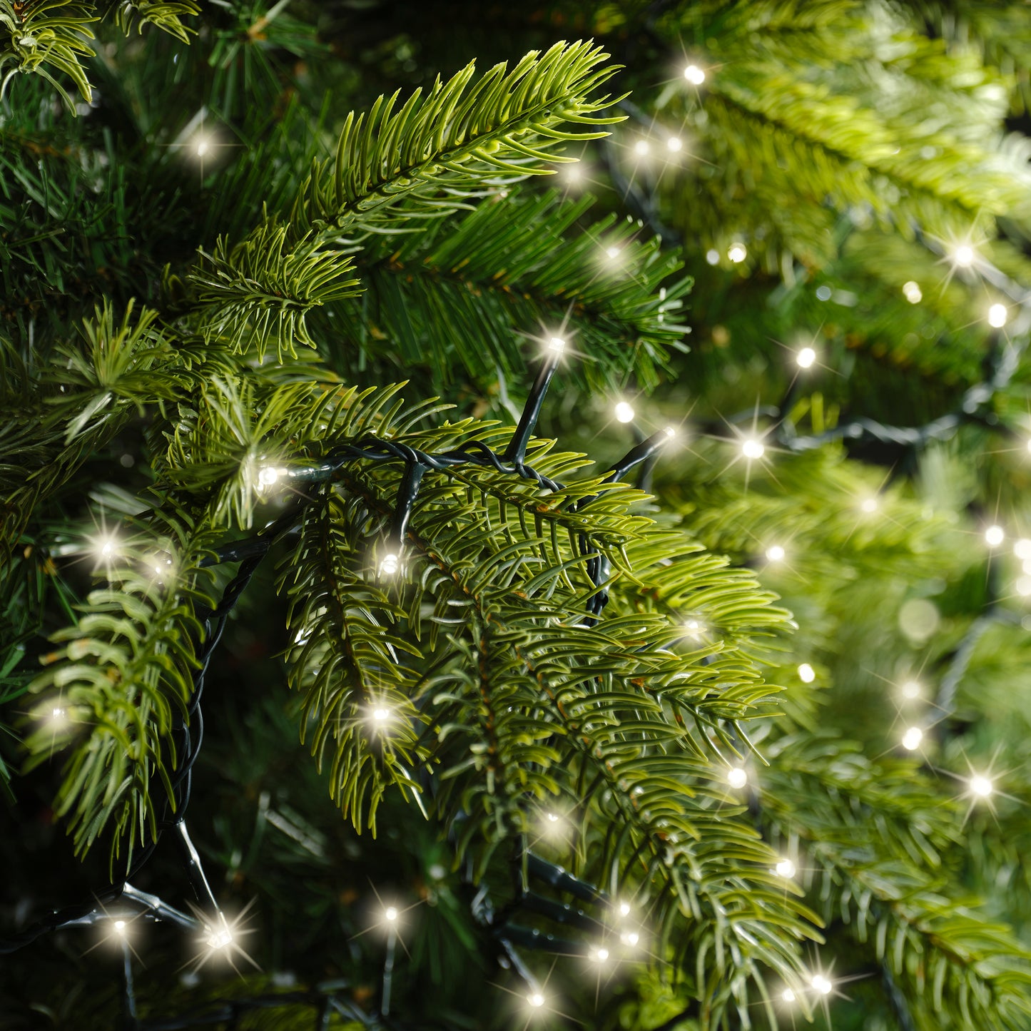 Lichterkette COMPACT TWINKLE 1500 LED 34 m warm weiß, grünes Kabel