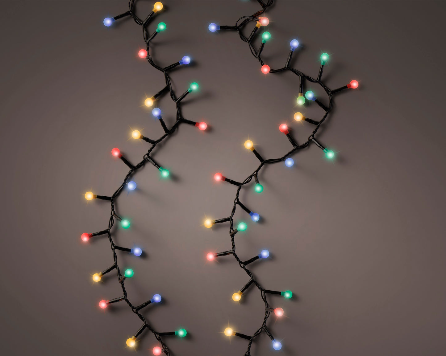 Lichterkette CHERRY Compact Twinkle 350 LED 7,5 m Bunt, schwarzes Kabel