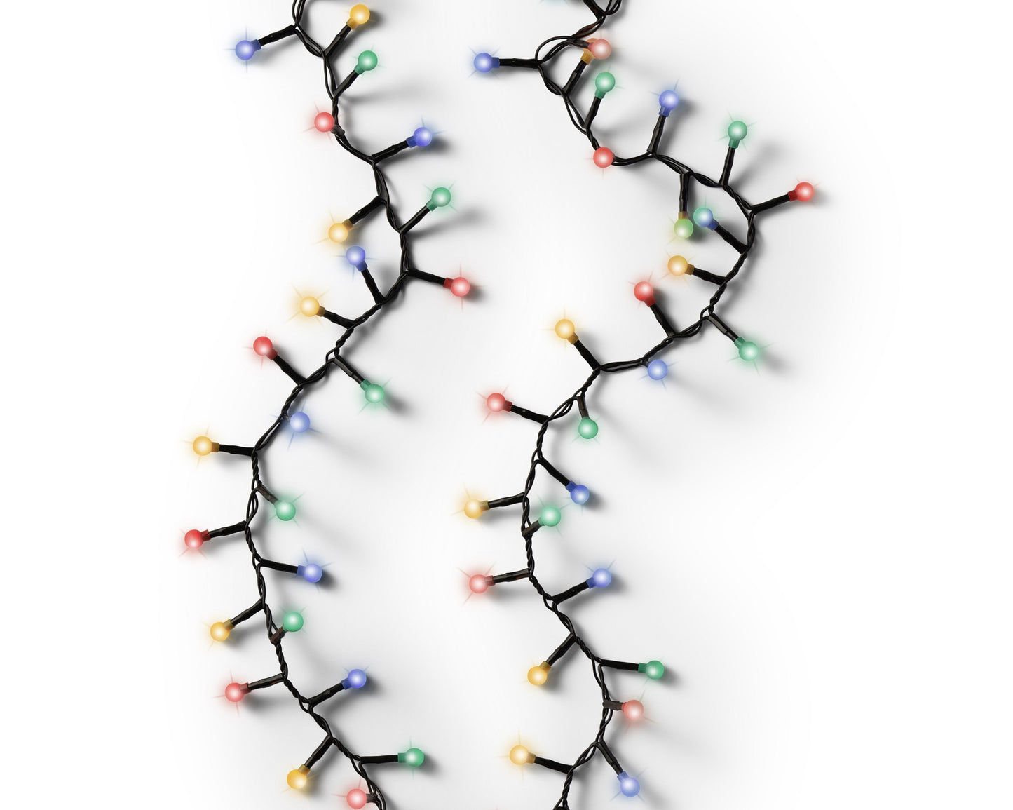 Lichterkette CHERRY Compact Twinkle 500 LED 11 m Bunt, schwarzes Kabel