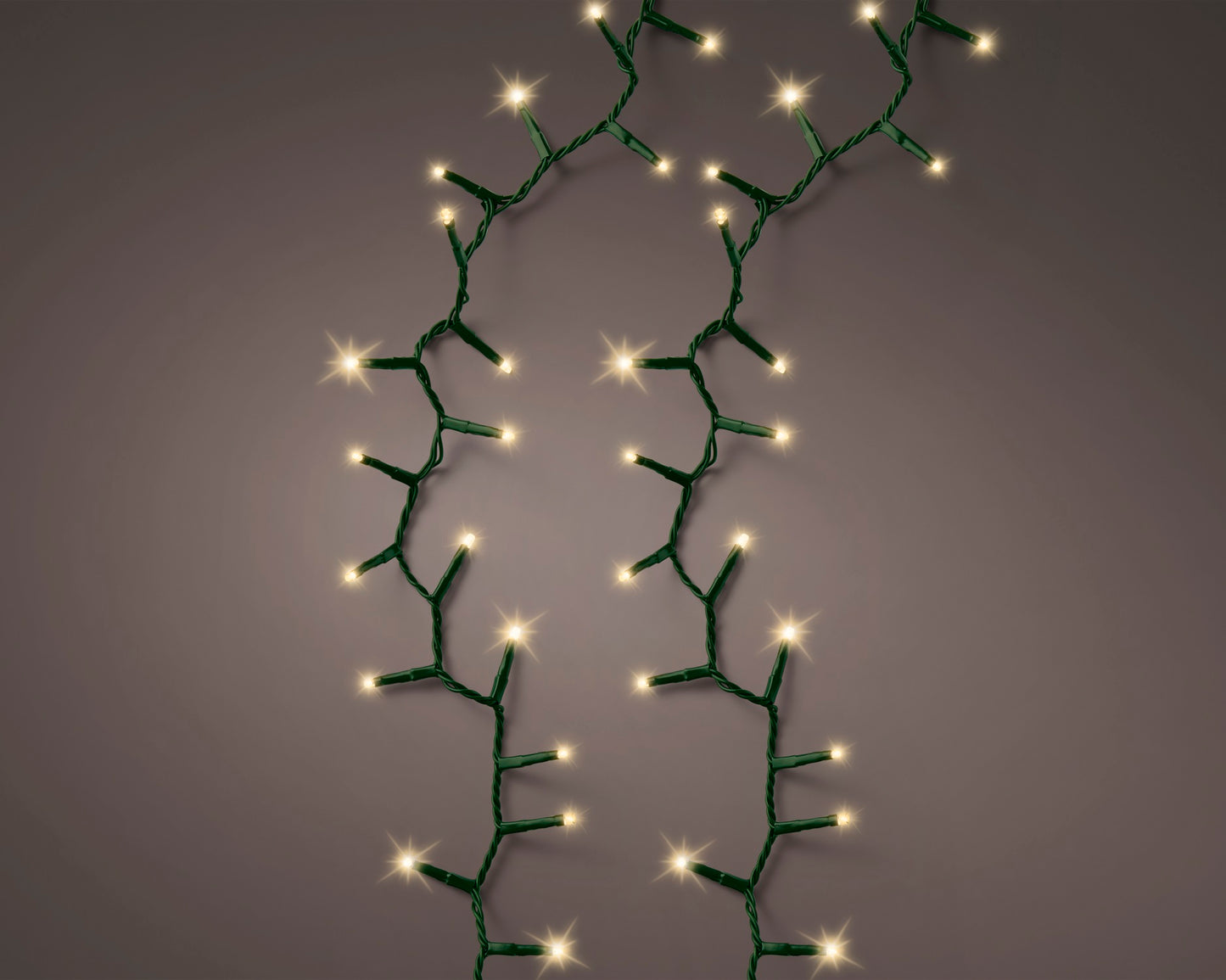 Lichterkette COMPACT SPARKLE 600 LED 18 m, Soft Gold, grünes Kabel