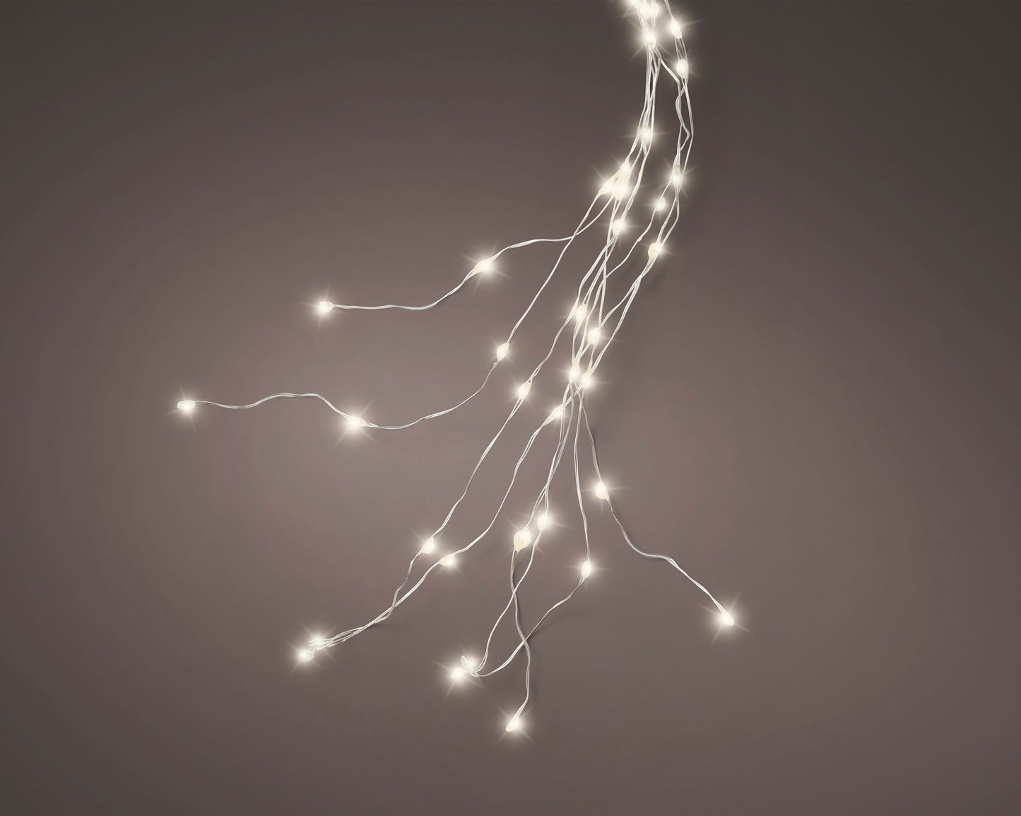 Lichterkette TREE LIGHTS 408 LED 1,8 m warm weiß, Silberdraht