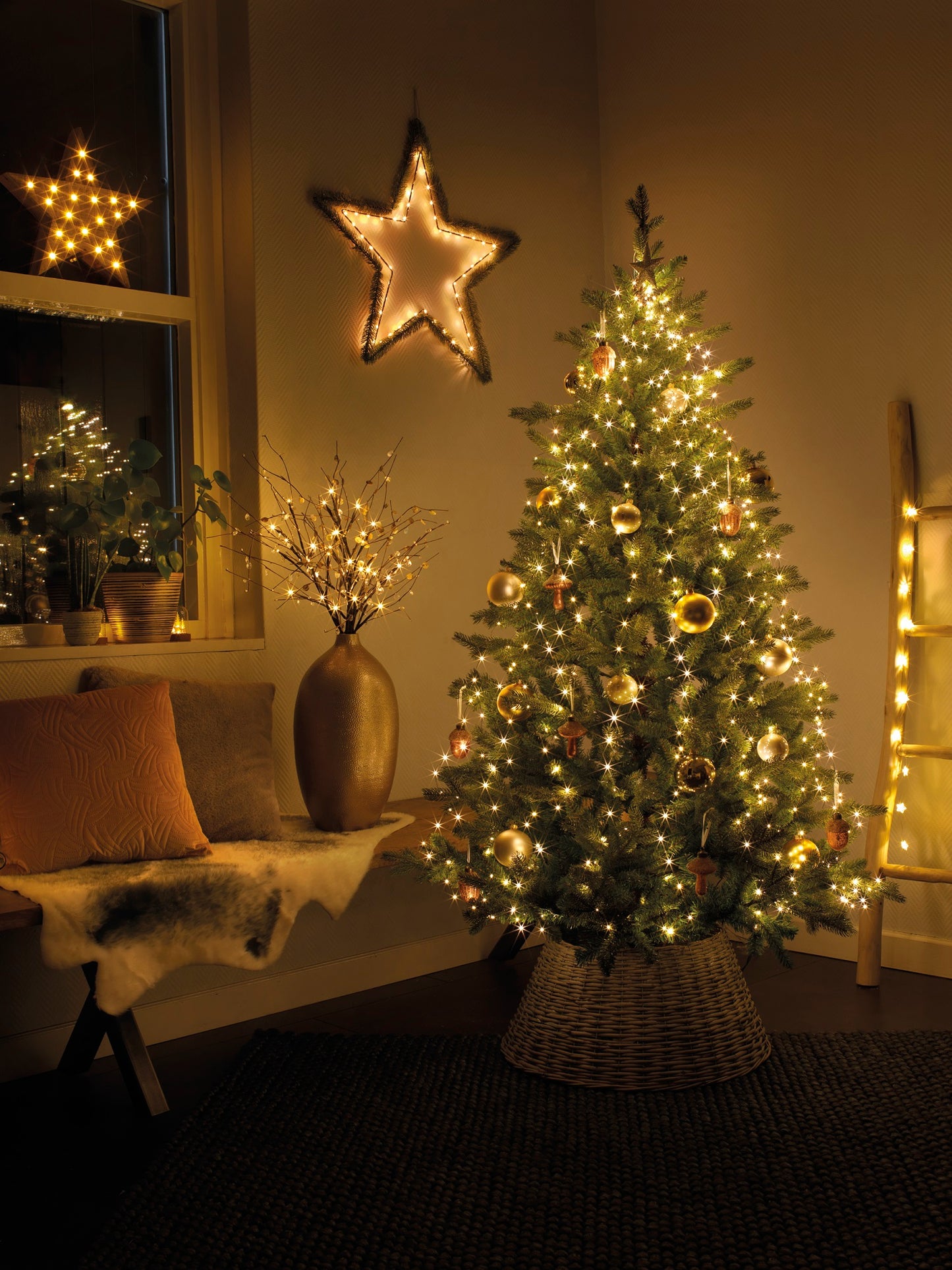 Lichterkette Tree Lights 408 LED 1,8 m warm weiß, grüner Draht