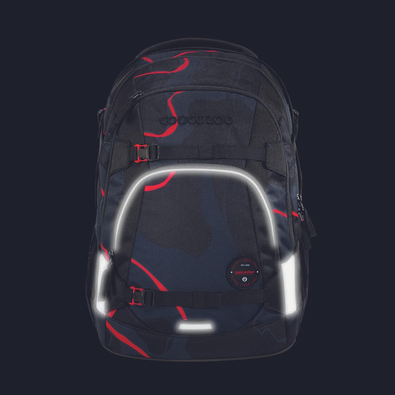 Schulrucksack-Set MATE Lava Lines 3-teilig
