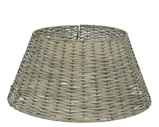 Baumring Weide Grau, Weihnachtsbaum, H: 28 cm / Ø: 57 cm