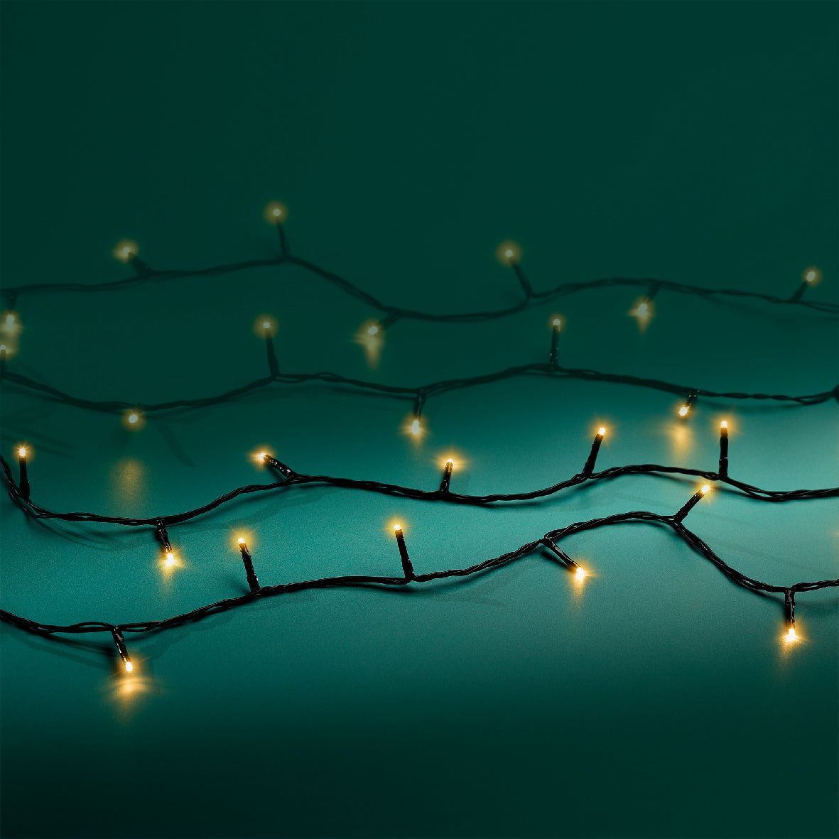 Lichterkette BASIC 480 LED 36 m klassisch warm, schwarzes Kabel