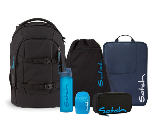 Schulrucksack-Set PACK Black Bounce 6-teilig blau