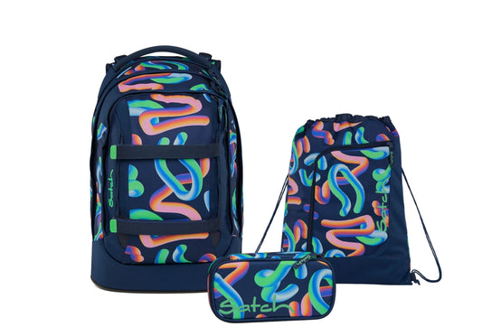 Schulrucksack-Set PACK Crazy Twist 3-teilig, Kollektion 2025