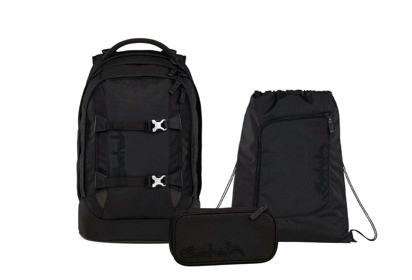 Schulrucksack-Set PACK Nordic Black 3-teilig
