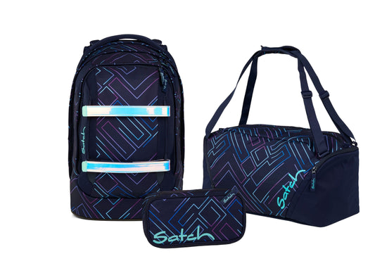 Schulrucksack-Set PACK Purple Laser 3-teilg, Kollektion 2025