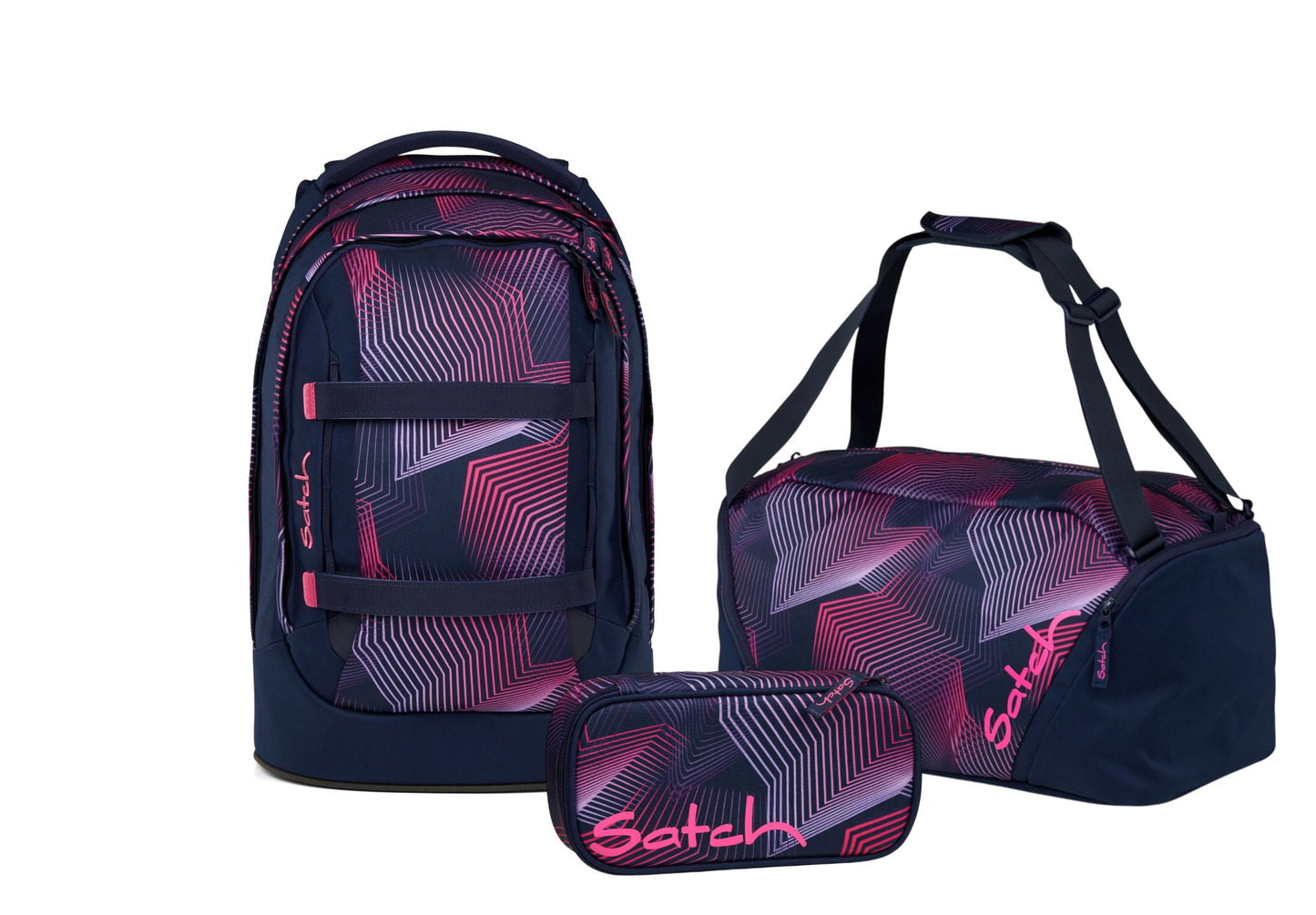 Schulrucksack-Set PACK Seismic Pink 3-teilig, Kollektion 2025
