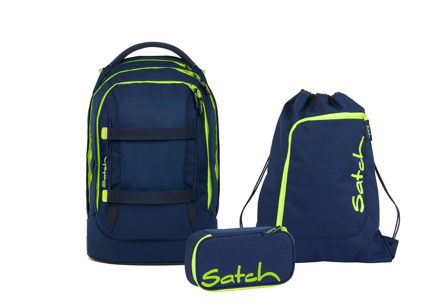 Schulrucksack-Set PACK Toxic Yellow 3-teilig, Kollektion 2025