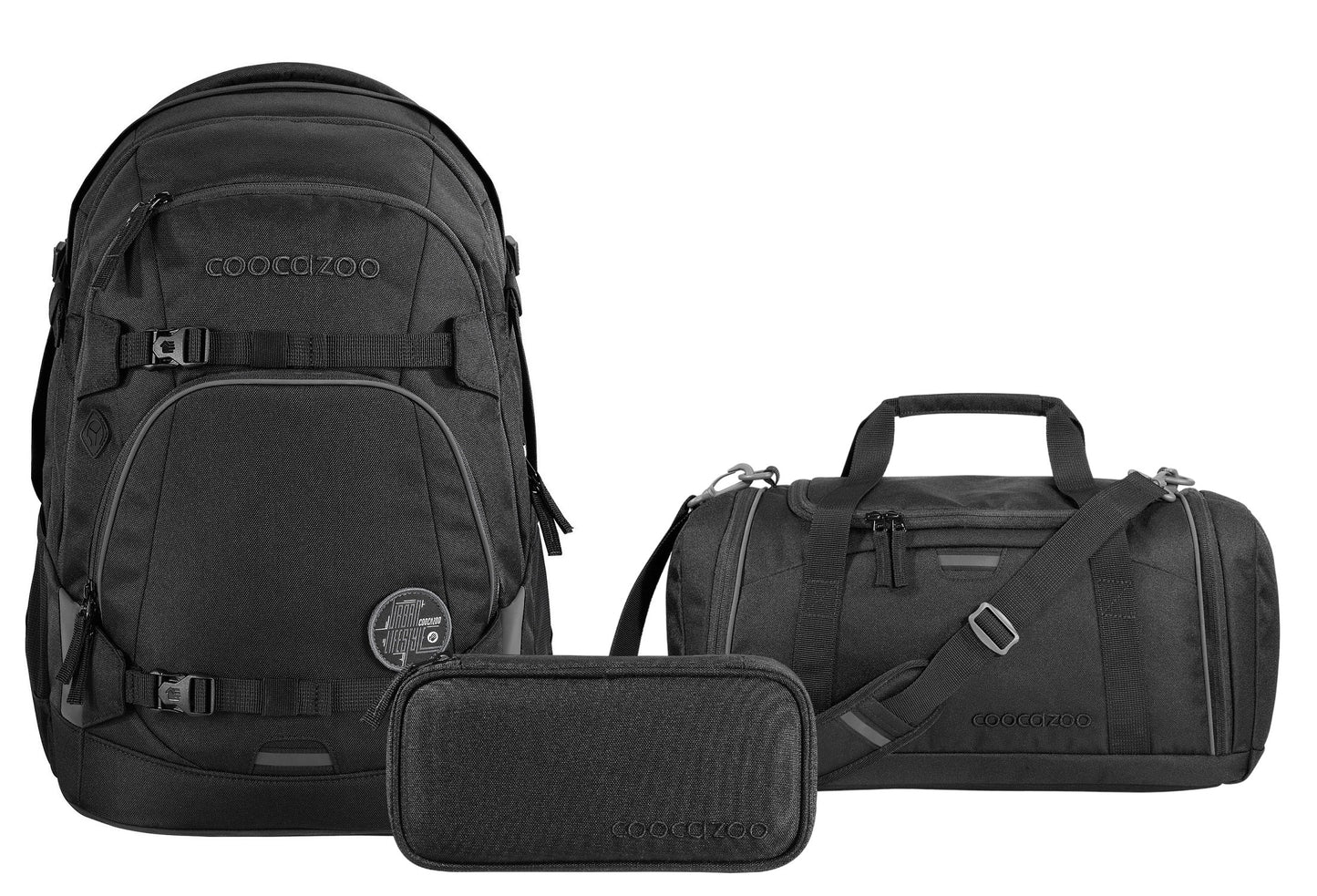 Schulrucksack-Set MATE Black Coal 3-teilig