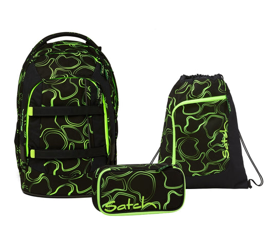 Schulrucksack-Set PACK Green Supreme 3-teilig, Kollektion 2023