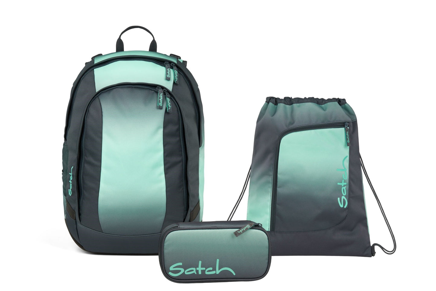 Schulrucksack-Set AIR Gradient Mint 3-teilig, Kollektion 2025