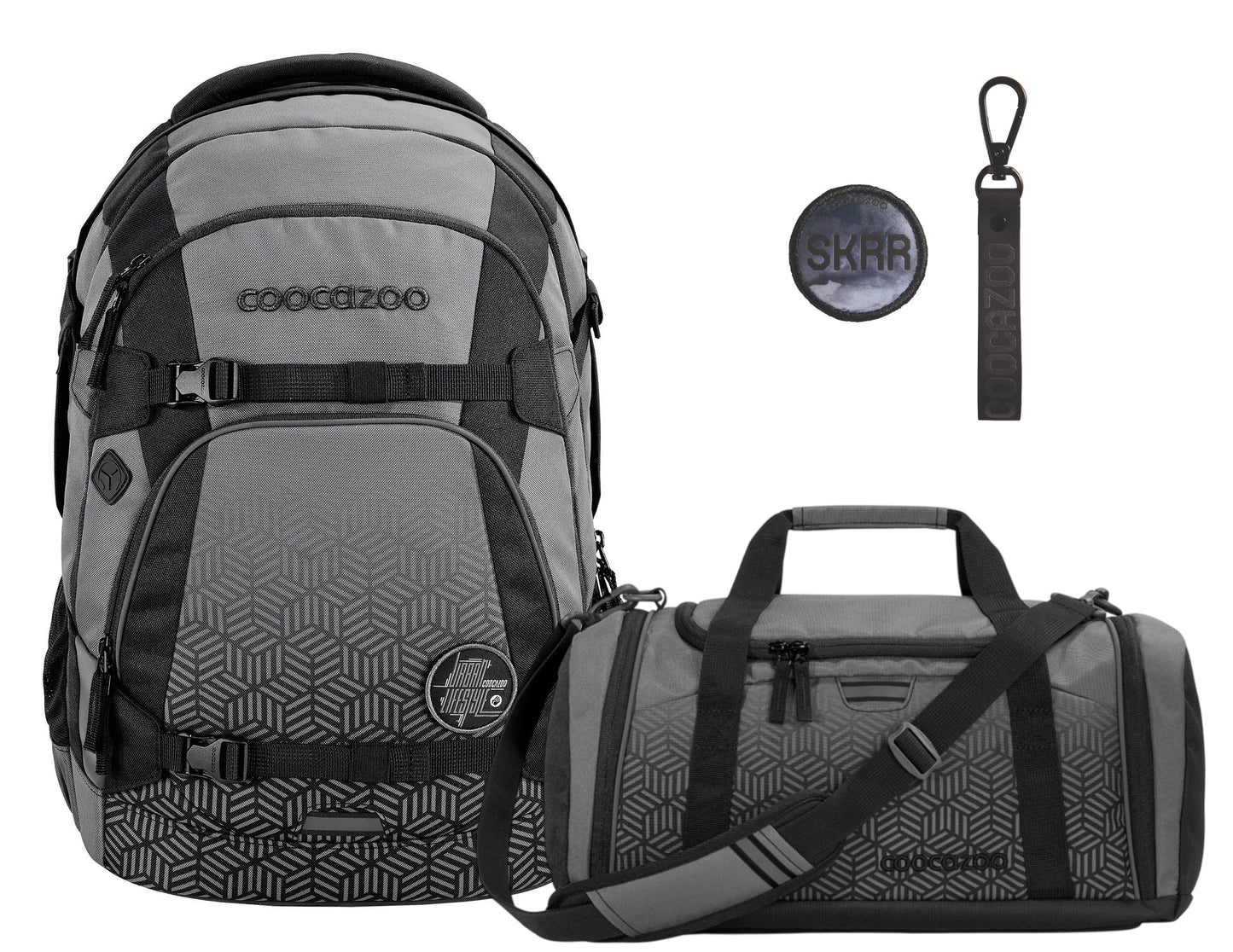 Schulrucksack-Set MATE Black Carbon 3-teilig