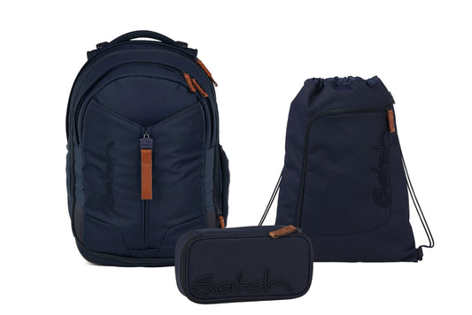 Schulrucksack-Set MATCH Nordic Blue 3-teilig, Kollektion 2025