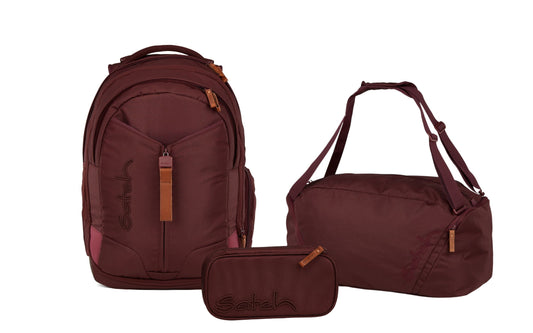 Schulrucksack-Set MATCH Nordic Ruby 3-teilig