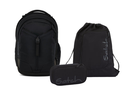Schulrucksack-Set MATCH Blackjack 3-teilig, Kollektion 2025