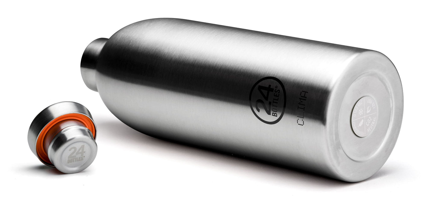 Edelstahl Trinkflasche Brushed Steel 0,85 l