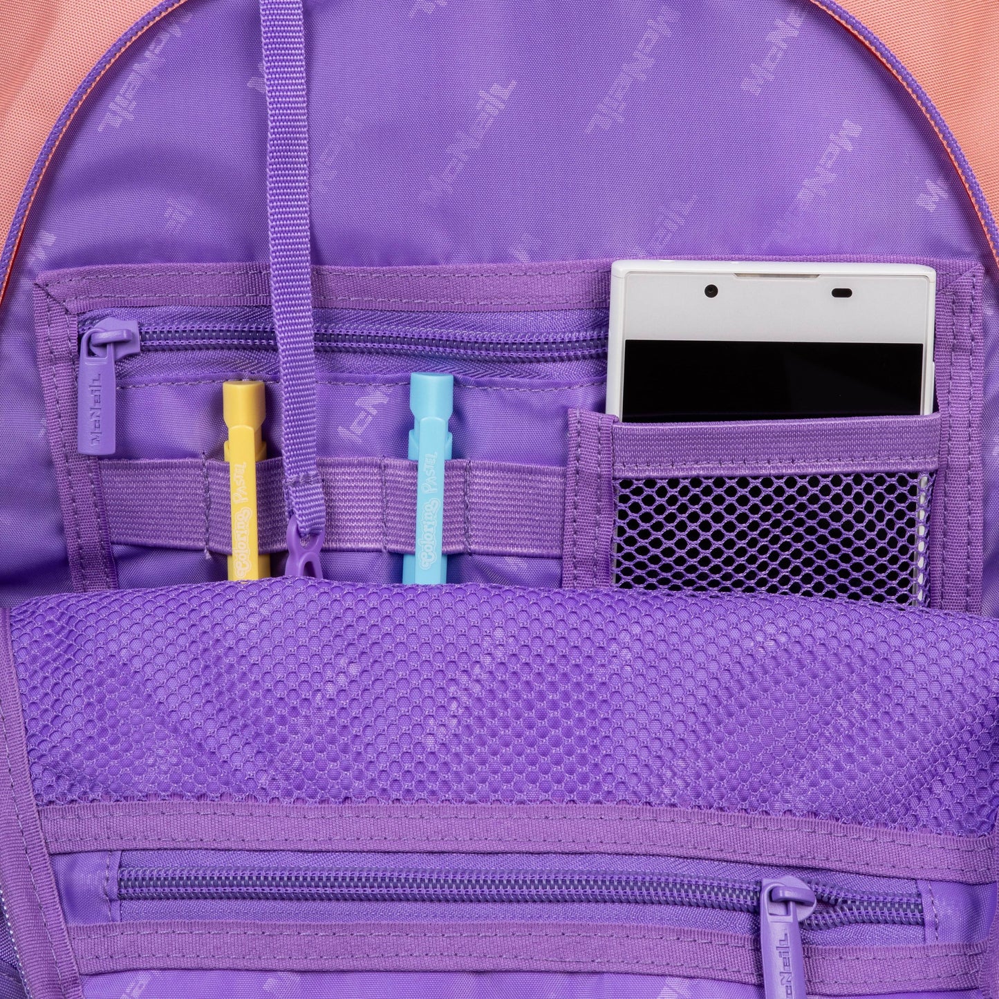 Schulrucksack MILO Berry Pink/Lila 2-teilig