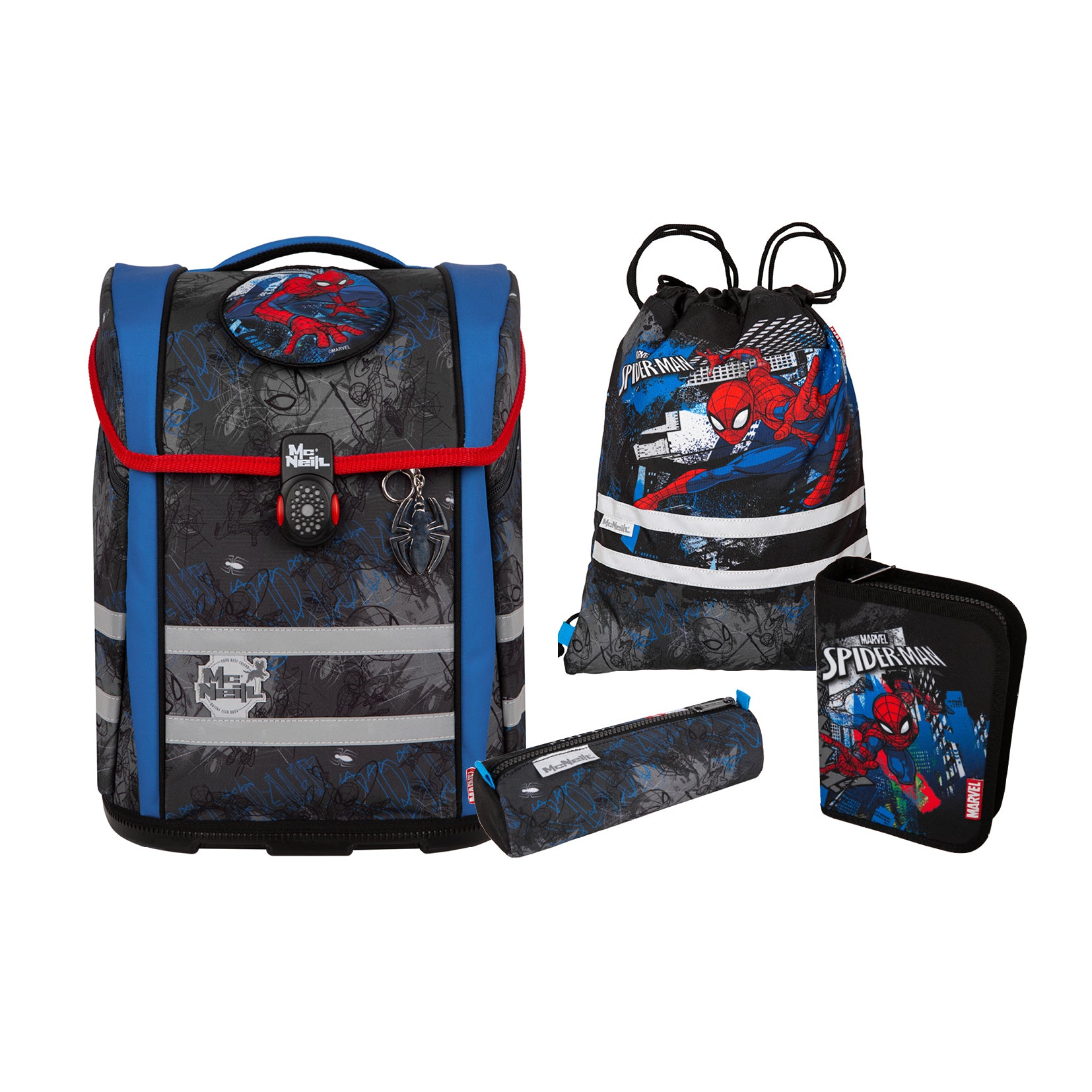 Schulranzen-Set MARVEL TENERIS 4tlg. SPIDER MAN Schulranzen-Set MARVEL TENERIS 4tlg. SPIDER MAN