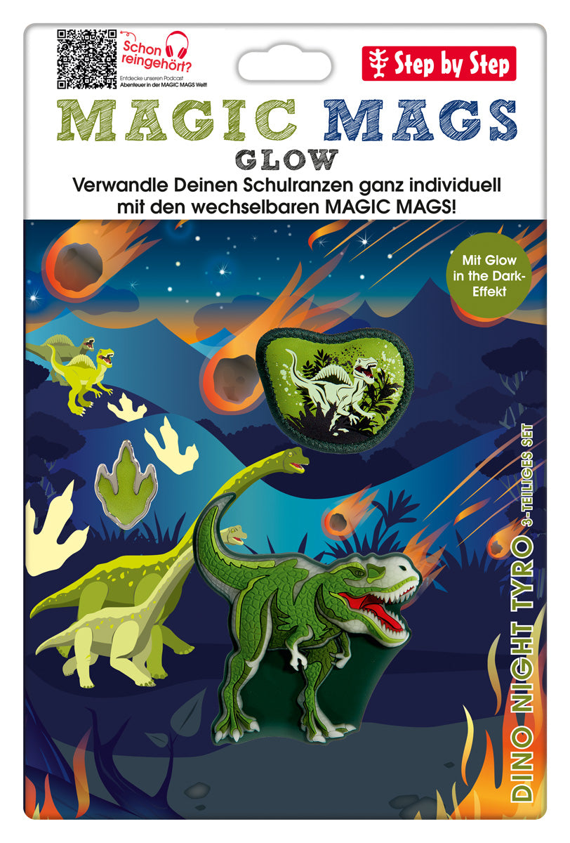 MAGIC MAGS GLOW, Dino Night Tyro 3-teilig