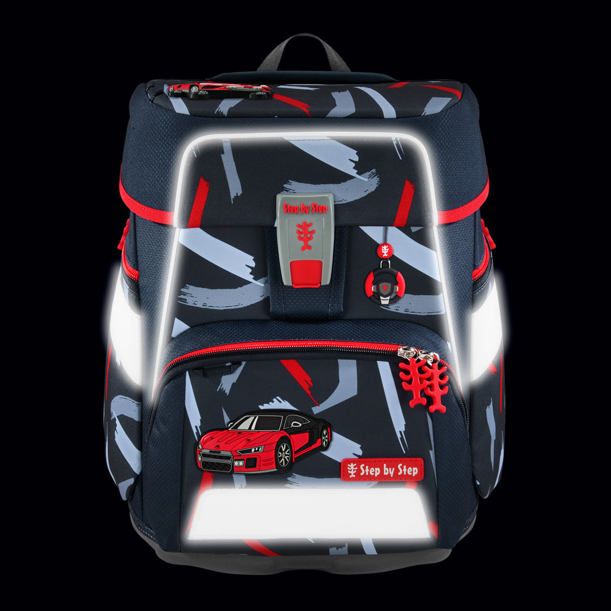 Schulranzen-Set SPACE Sports Car Mick, 6-teilig