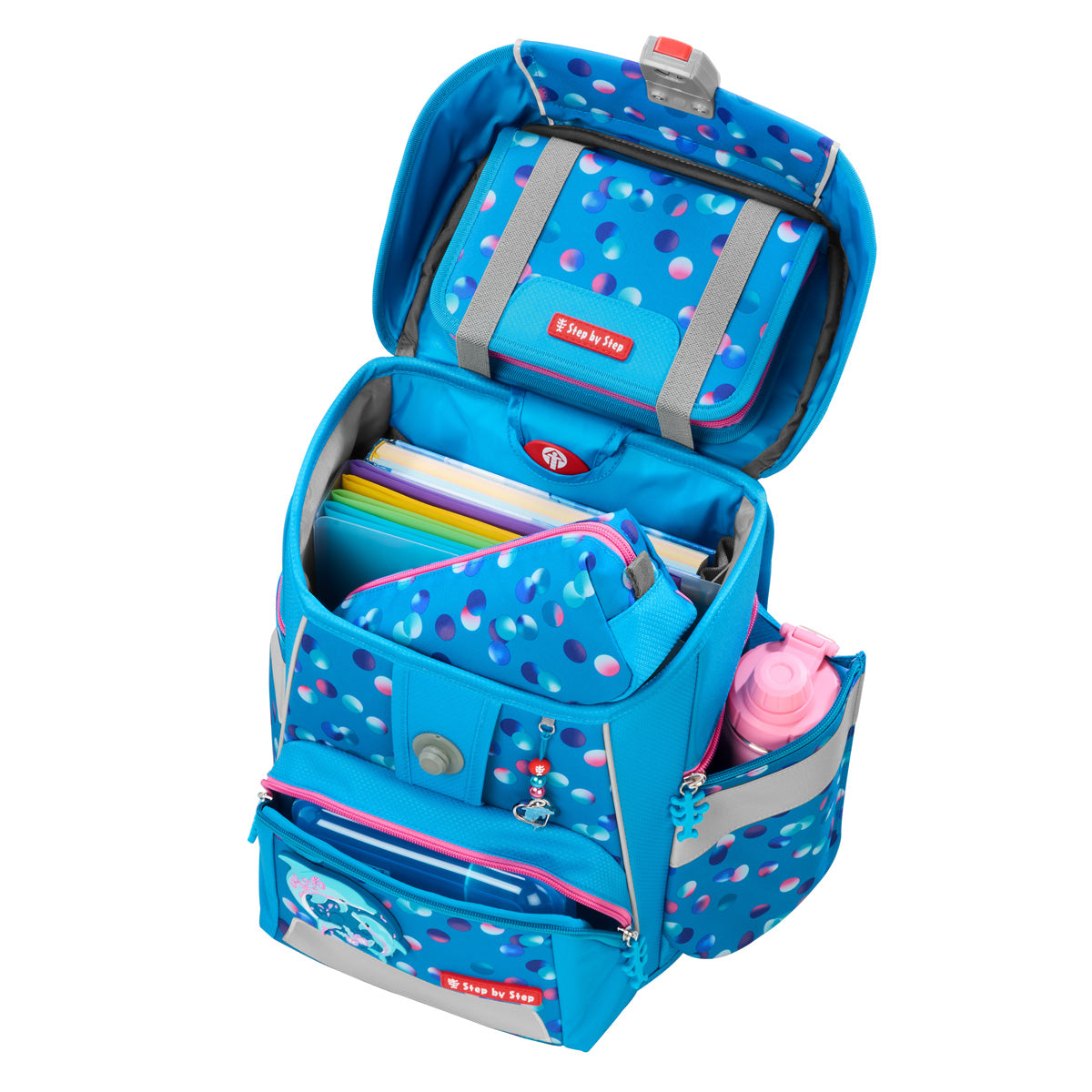 Schulranzen-Set SPACE Dolphin Finja, 6-teilig