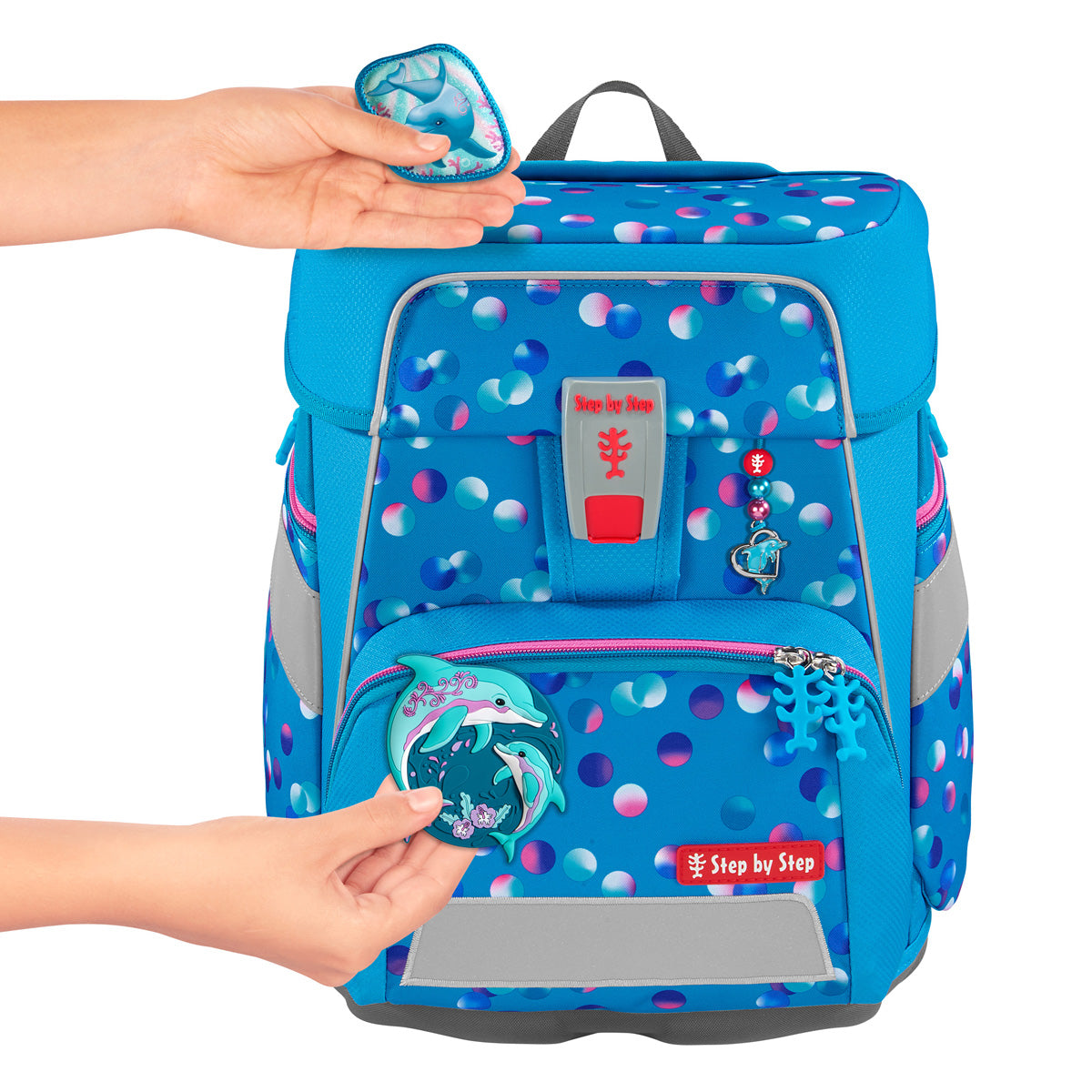 Schulranzen-Set SPACE Dolphin Finja, 6-teilig