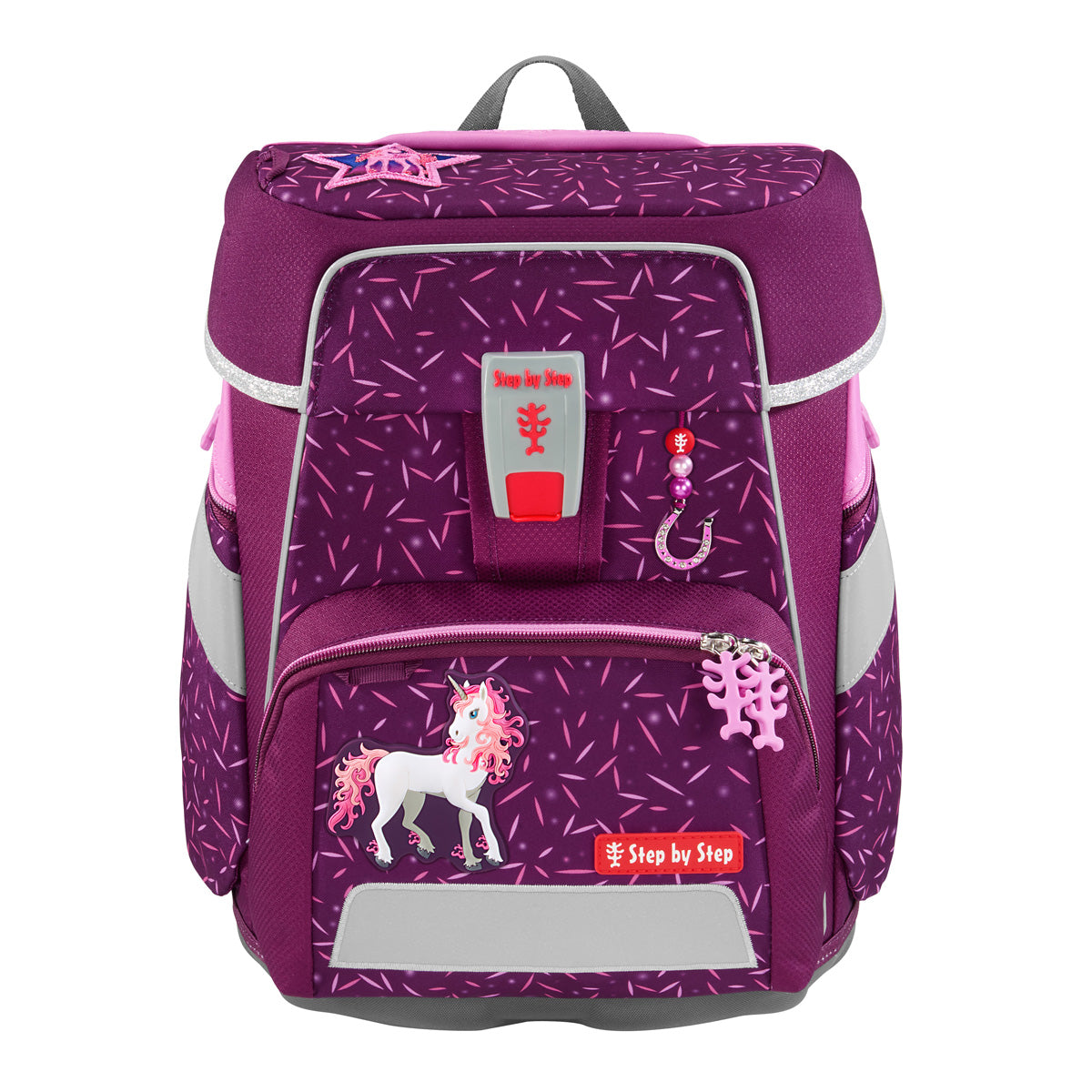 Schulranzen-Set SPACE Pretty Unicorn Nuala, 6-teilig