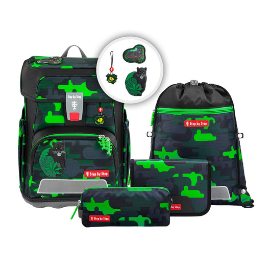 Schulranzen-Set CLOUD Black Cat Chiko 5-teilig