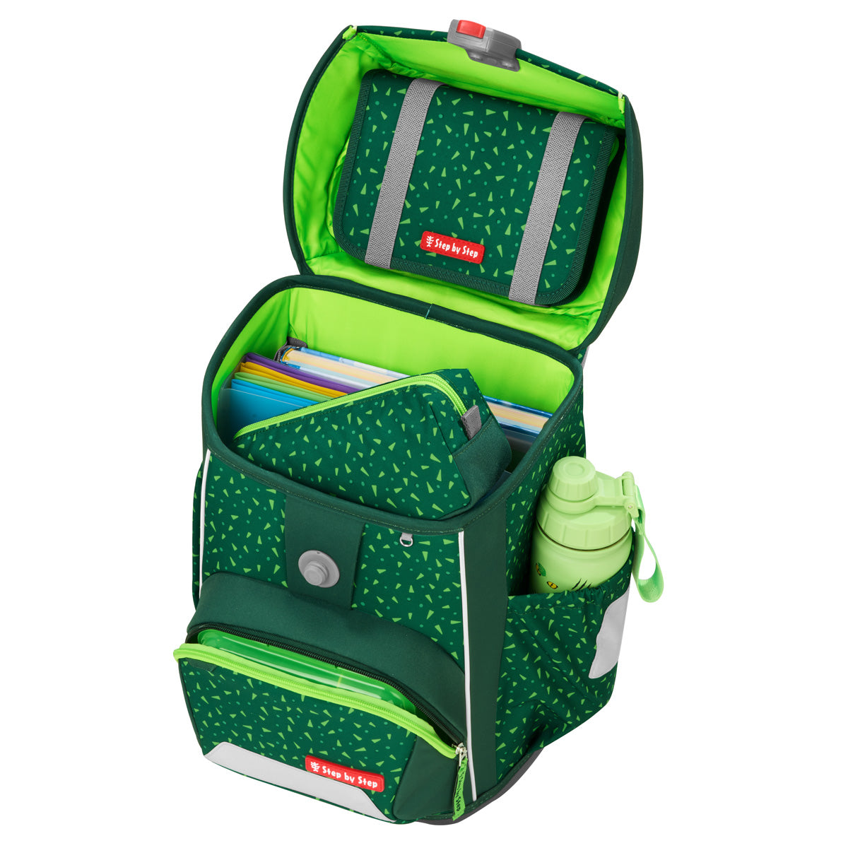 Schulranzen-Set BASIS, Green Graphics 4-teilig