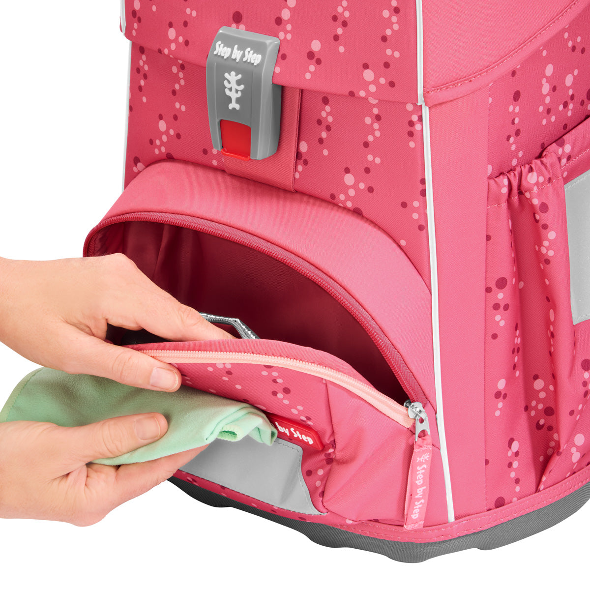 Schulranzen-Set BASIS, Pink Bubbles 4-teilig